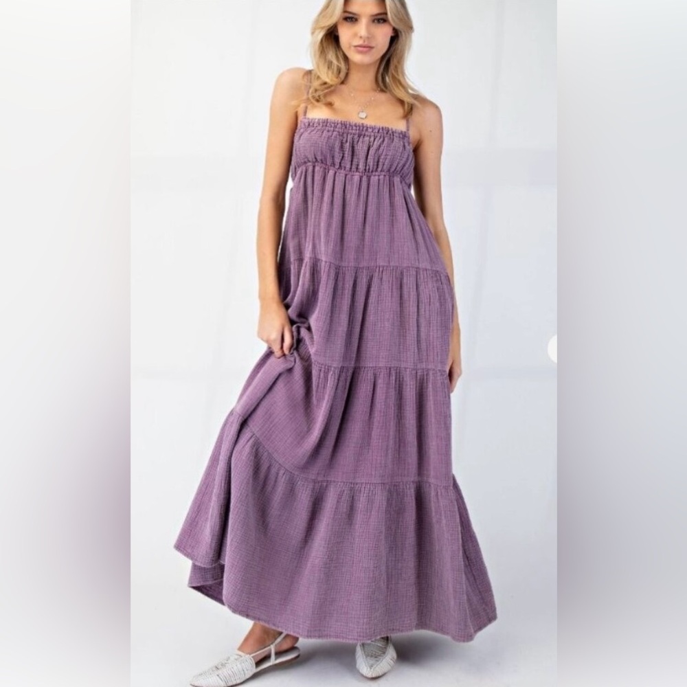 Easel Purple Maxi Dress